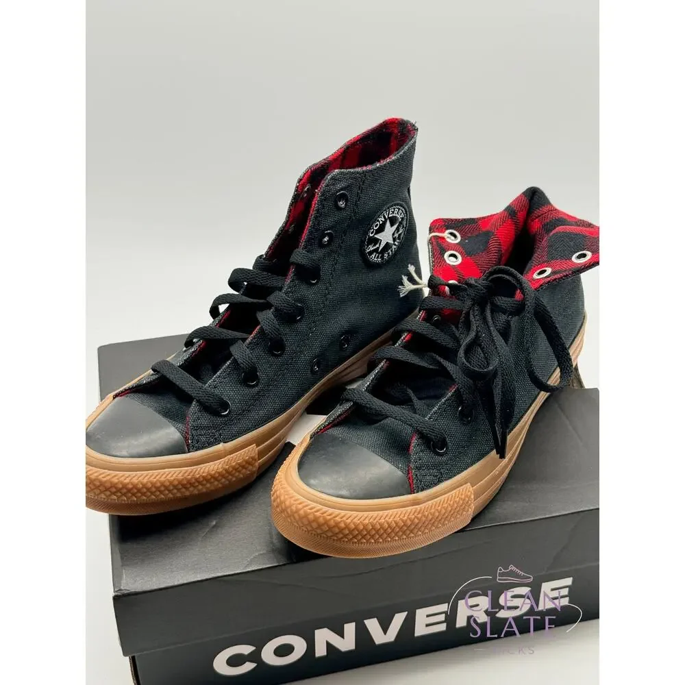 Converse CTAS Hi A12434C Black Days Ahead Gum Kids 5 New